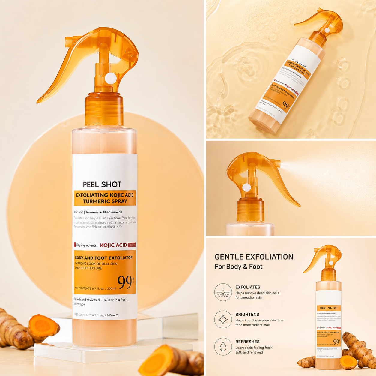 Peel Shot™ 3-in-1 Exfoliating Body Spray