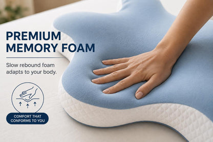 Ergonomic Butterfly Neck Alignment Pillow