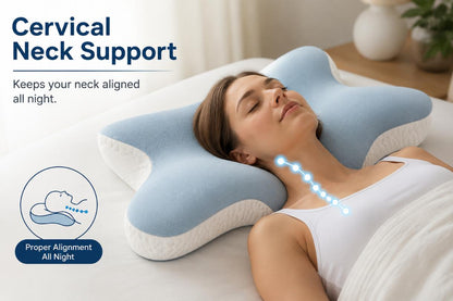 Ergonomic Butterfly Neck Alignment Pillow