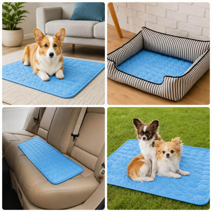 Ice Silk Cooling Mat for Dogs & Cats