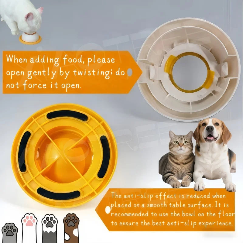 Interactive Slow Feeder Licking Bowl