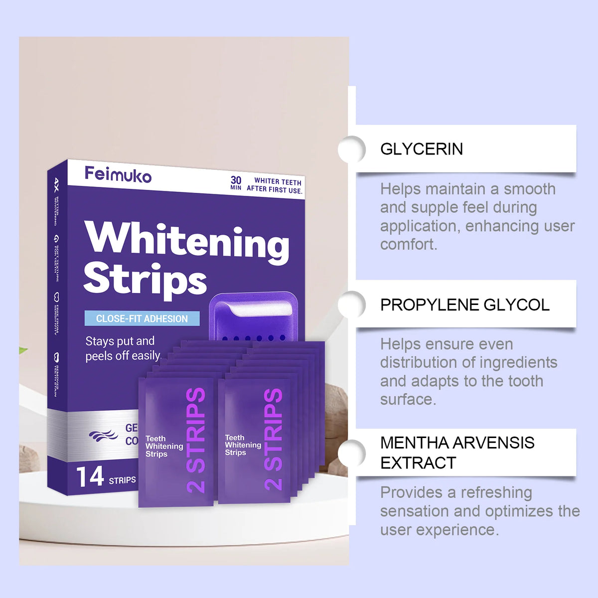 Violet Color Correcting Whitening Strips