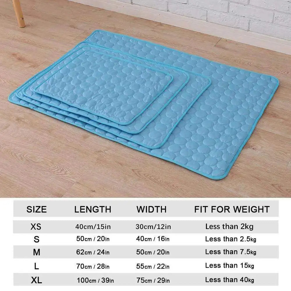 Ice Silk Cooling Mat for Dogs & Cats