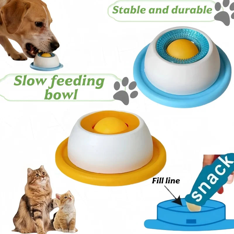 Interactive Slow Feeder Licking Bowl