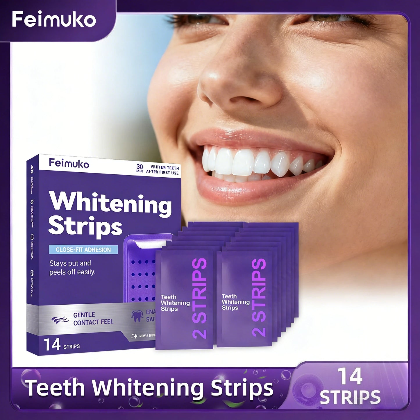 Violet Color Correcting Whitening Strips